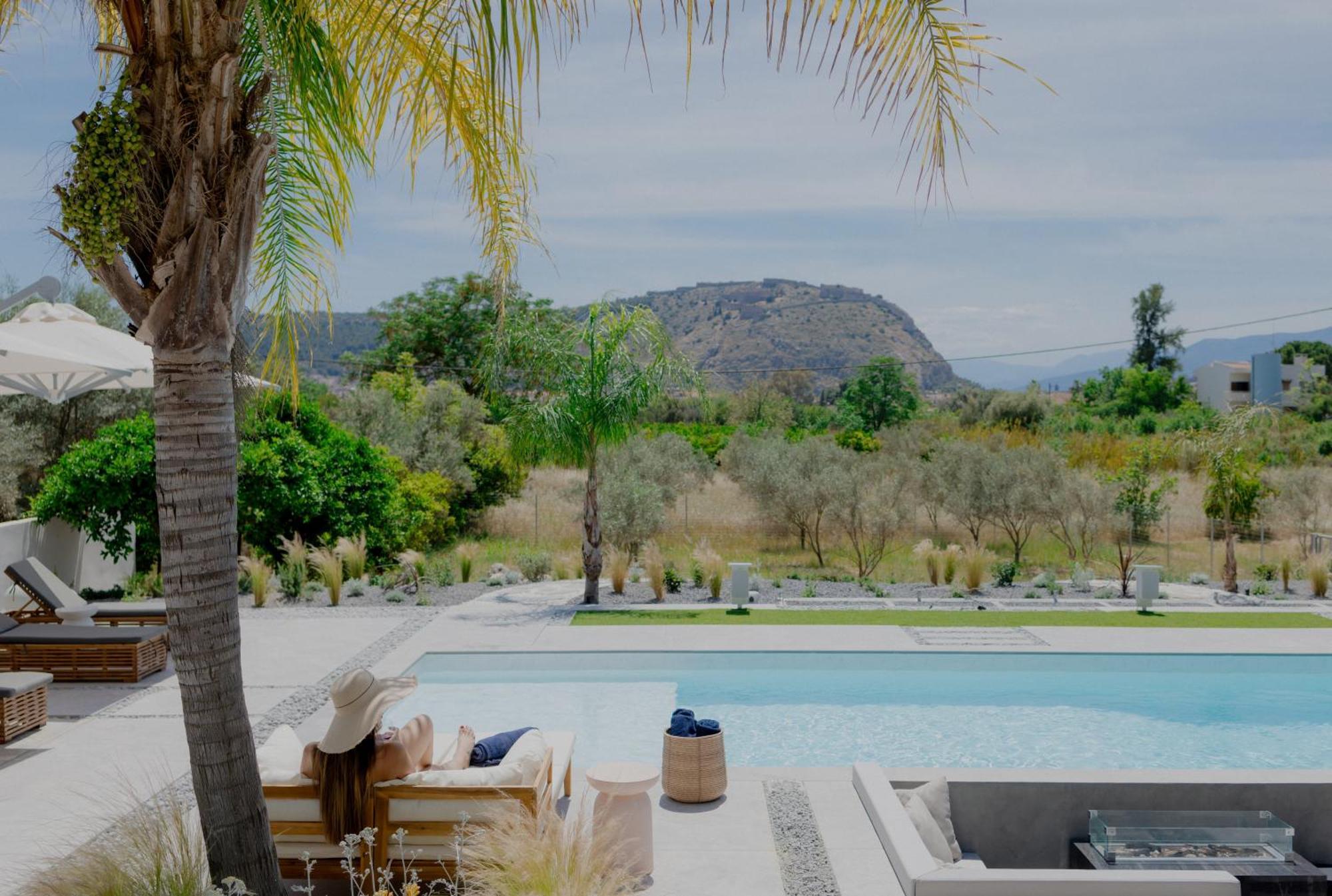 Nafplio Blue Topaz Poolside Villa 外观 照片